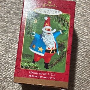 Gently used, HALLMARK Hooray USA Ornament